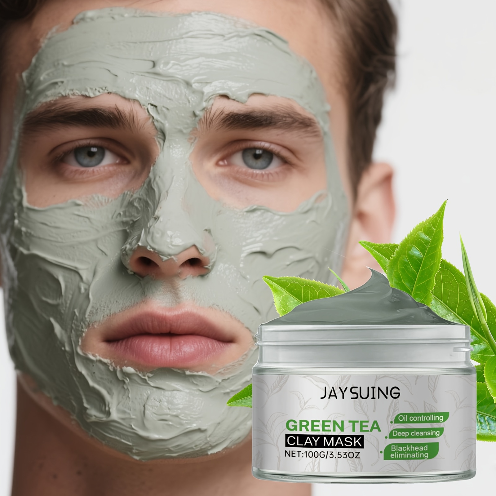 Série de masque de boue et crème nettoyante pour le visage pour hommes, hydratation et nettoyage du visage, convient aux traitements de spa à domicile quotidiens. Contient trois ingrédients doux : curcuma, boue de Morte et extrait d'algues. Un masque nettoyant deux-en-un pour le visage des hommes.