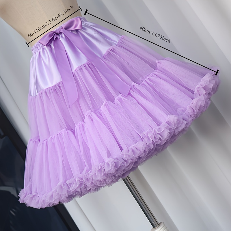Tulle Underskirt Women Skirts Vintage Ballet Bubble Skirt - Temu