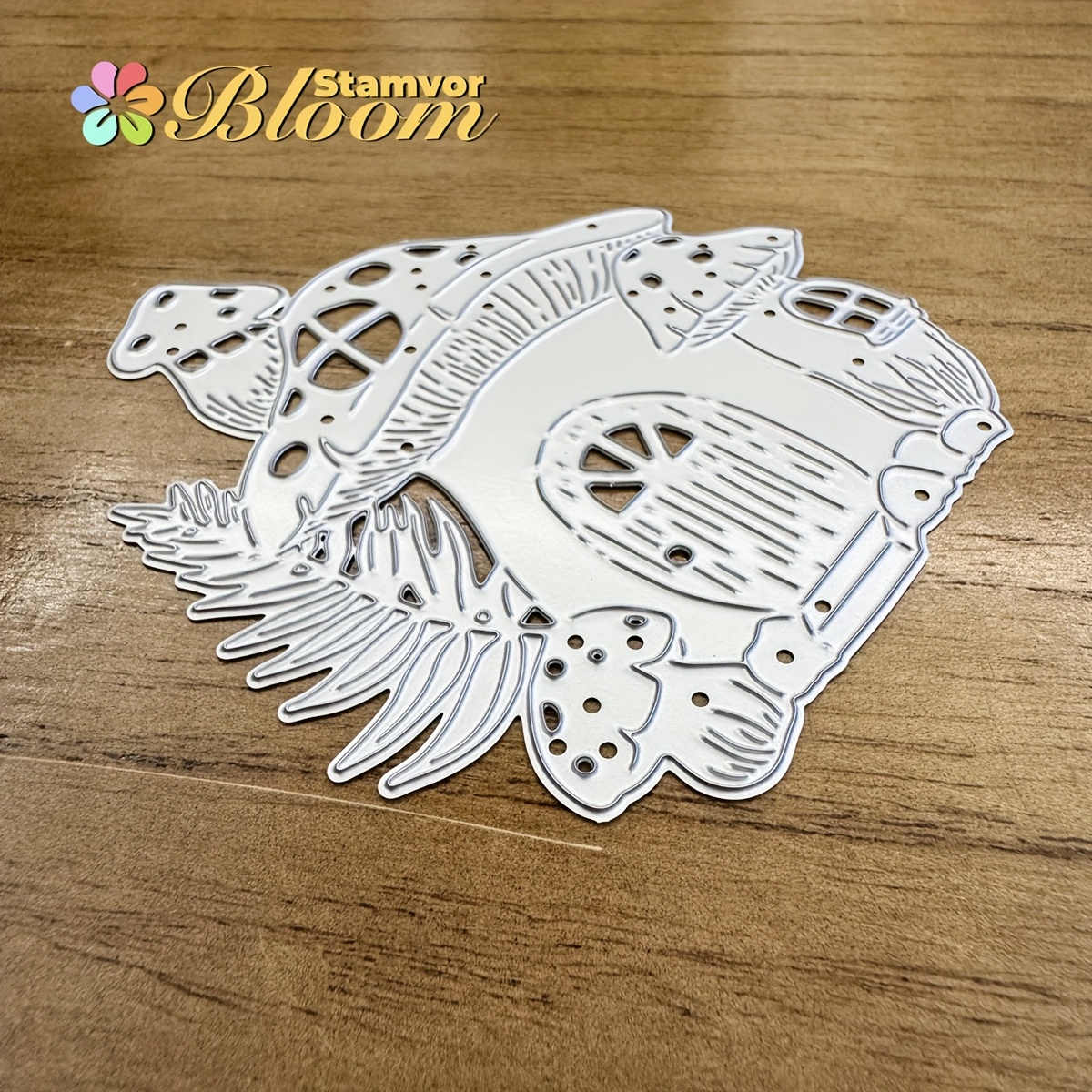 Image of Original Mushrooms House Mold For Paper Cutting Dies, Embossing, Die For Card Making Decoration And Diy Scrapbooking Album