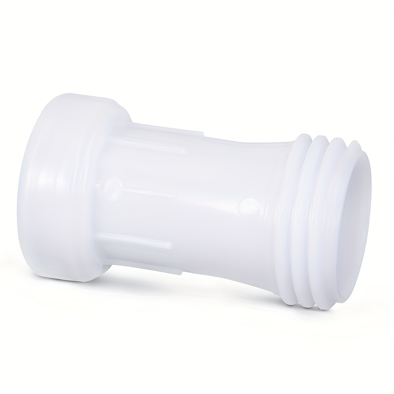 Image of 1pc Of Ibc Ton Extension Connector - White S60*6, Joint, Extended Drainage Pipe, Connection For Rainwater Additions, Water Tank Adapter