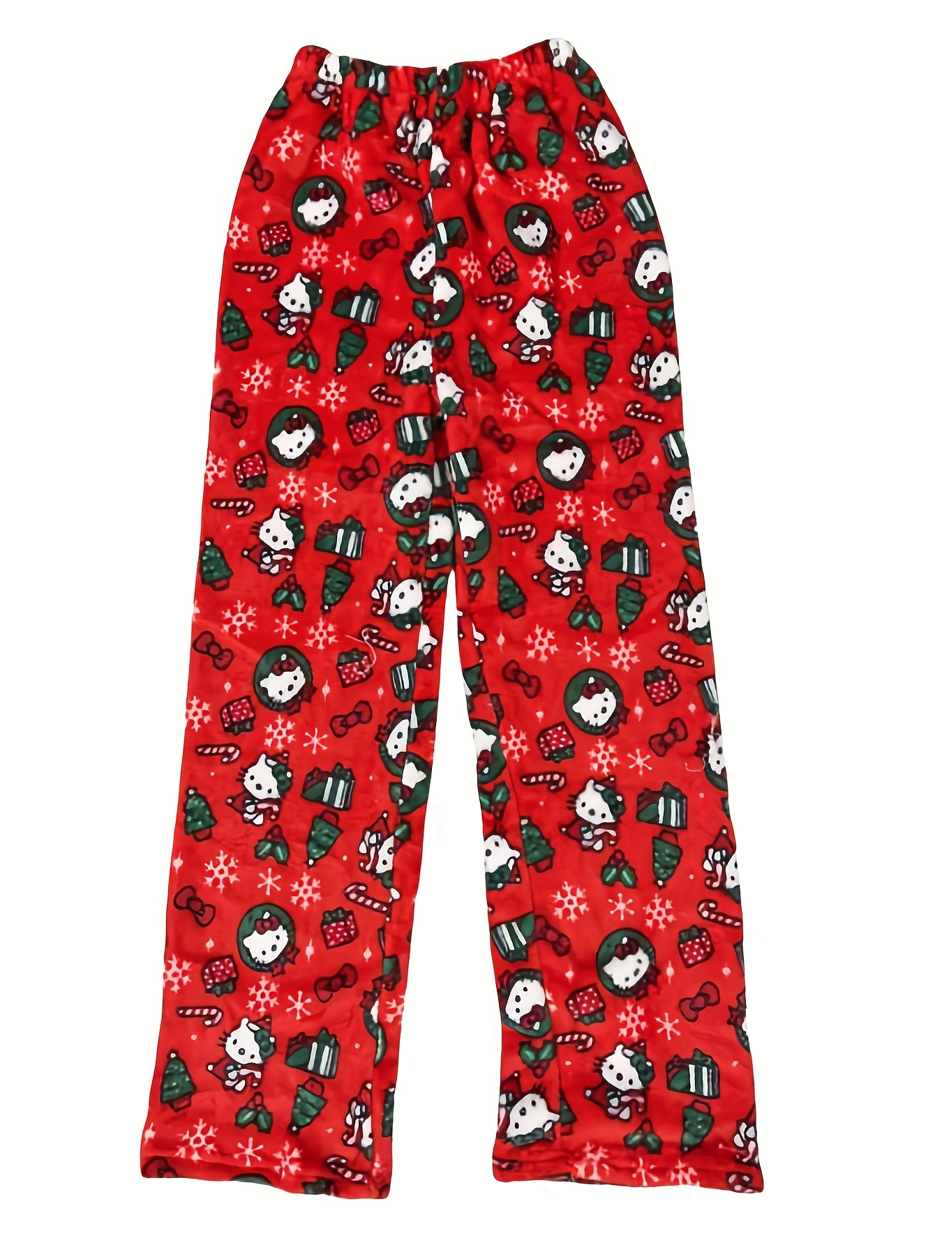 christmas pajama pants cozy polyester Temu Mauritius