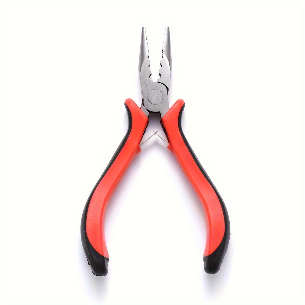 

Ergonomic Steel Jewelry Crimping Pliers, 5.11x2.16x0.66" - Serrated Edge Beading & Crafts,