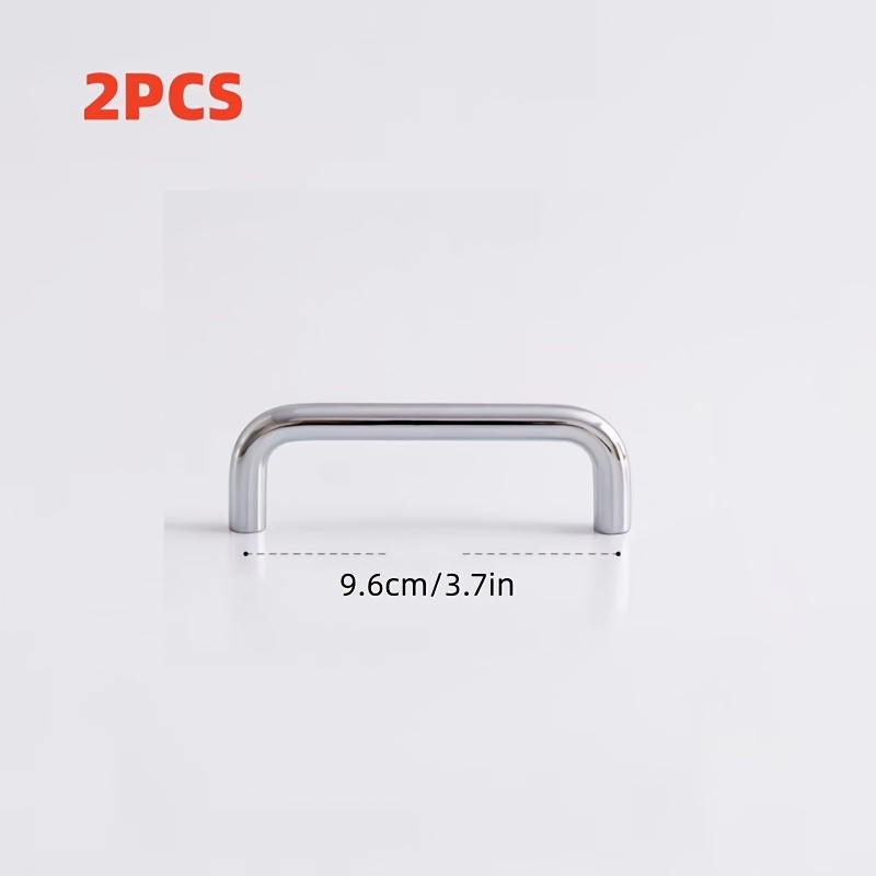 TEMU 2pcs Petites poignées solides en acier inoxydable mat, tirettes en métal de U, de tiroir de qualité supérieure, adaptés aux armoires, tiroirs, ,