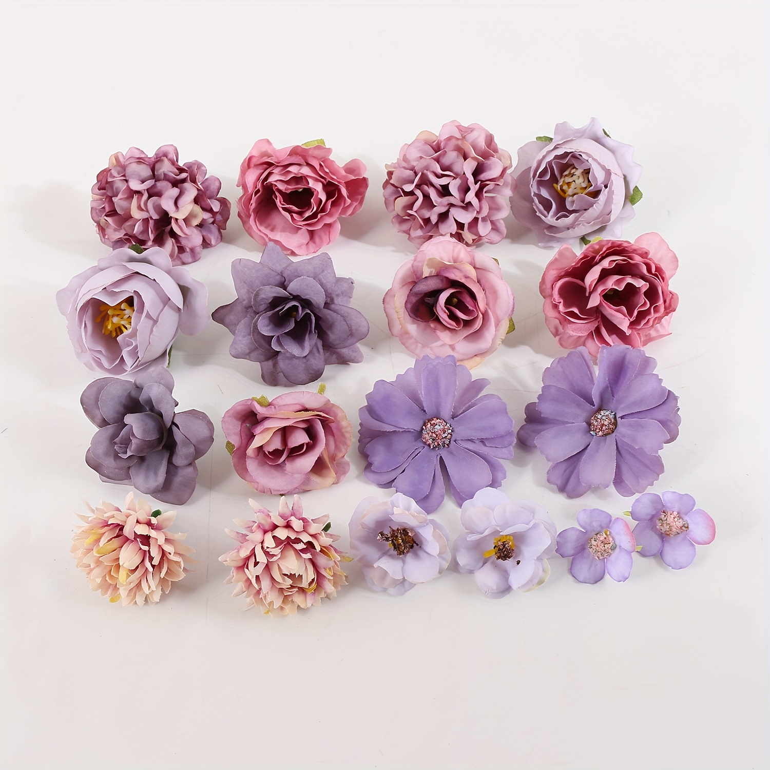 20pcs Artificial Flower Wall Headdress Home Decoration Flowers Wedding Party Wreath Diy Hand-made Original Artificial Flower Flowers