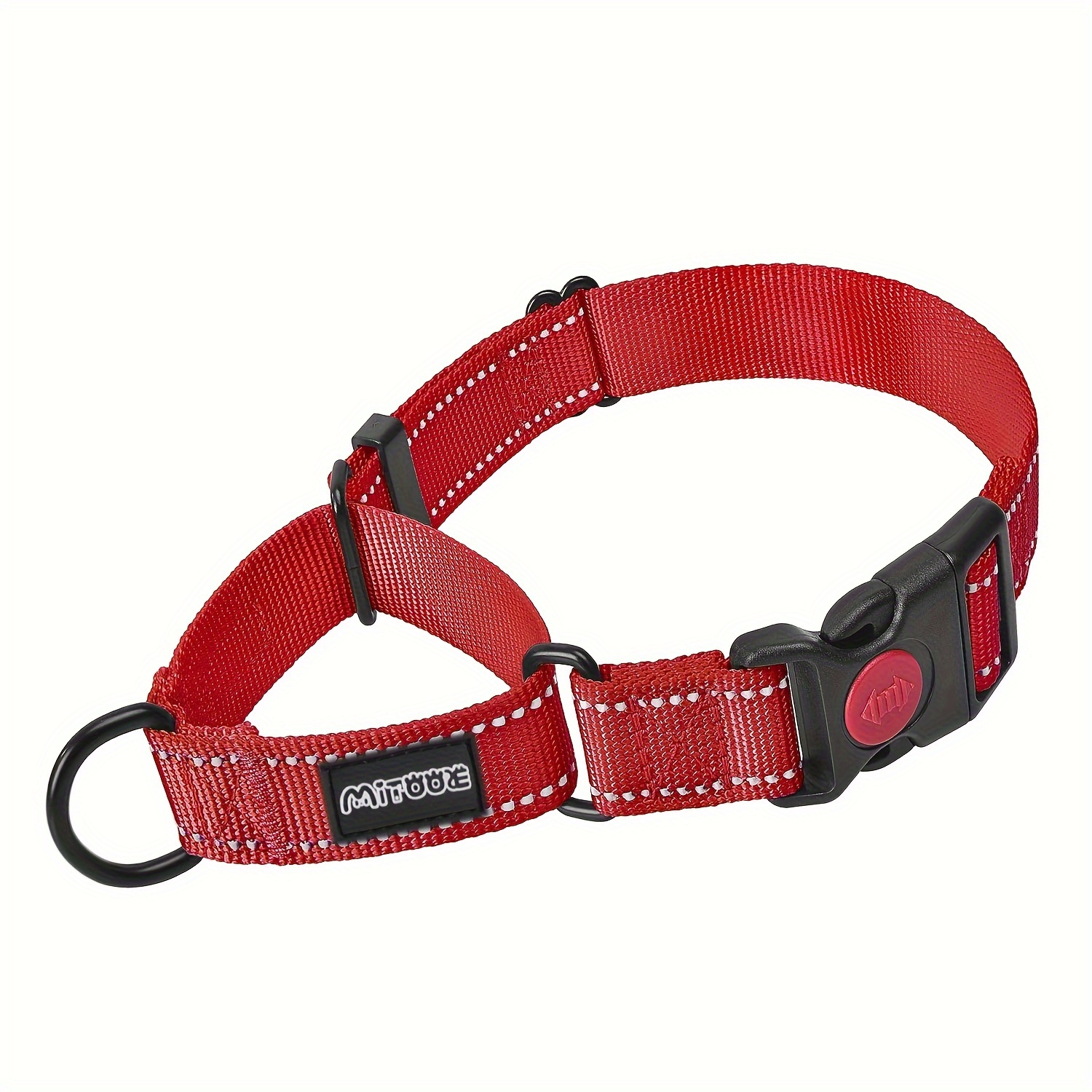 TEMU 1pc Dog Collar, Reflective Nylon Dog Collar Release , Adjustable Training No Slip Dog Collar