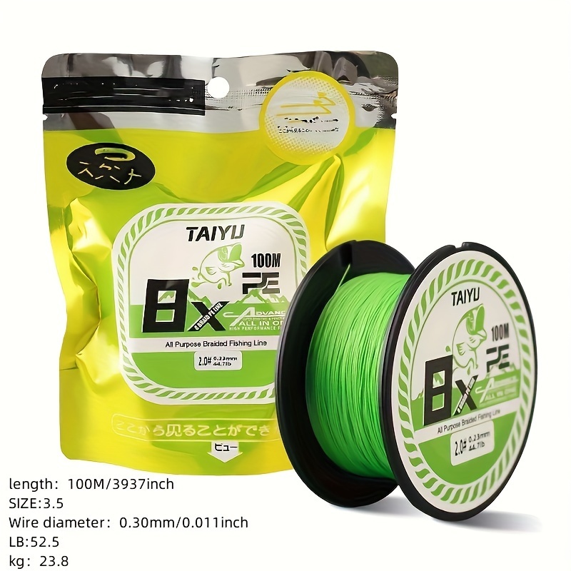 100 Meter 4 strand Braided Pe Line Wear resistant Strong - Temu