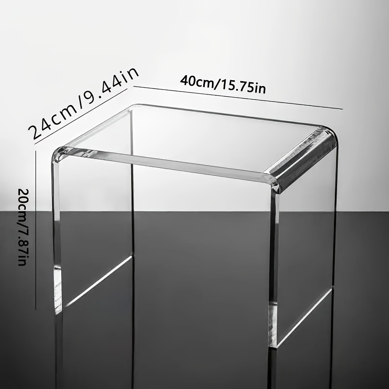 Office Lap Desks, Luxury Acrylic Small Side Table For Living Room, Lamp Desk For Couch Bedroom Table