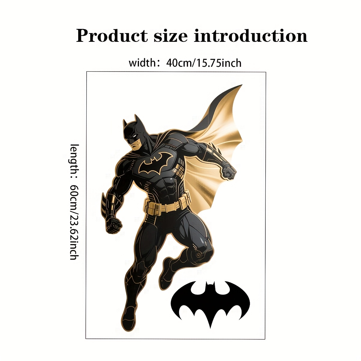 Authorized Batman , Home Wall Self-adhesive Stickers, Suitable For Living Room Bedroom Decoration, Computer Room Wall Decoration, Easily The Classic Batman Action Scene