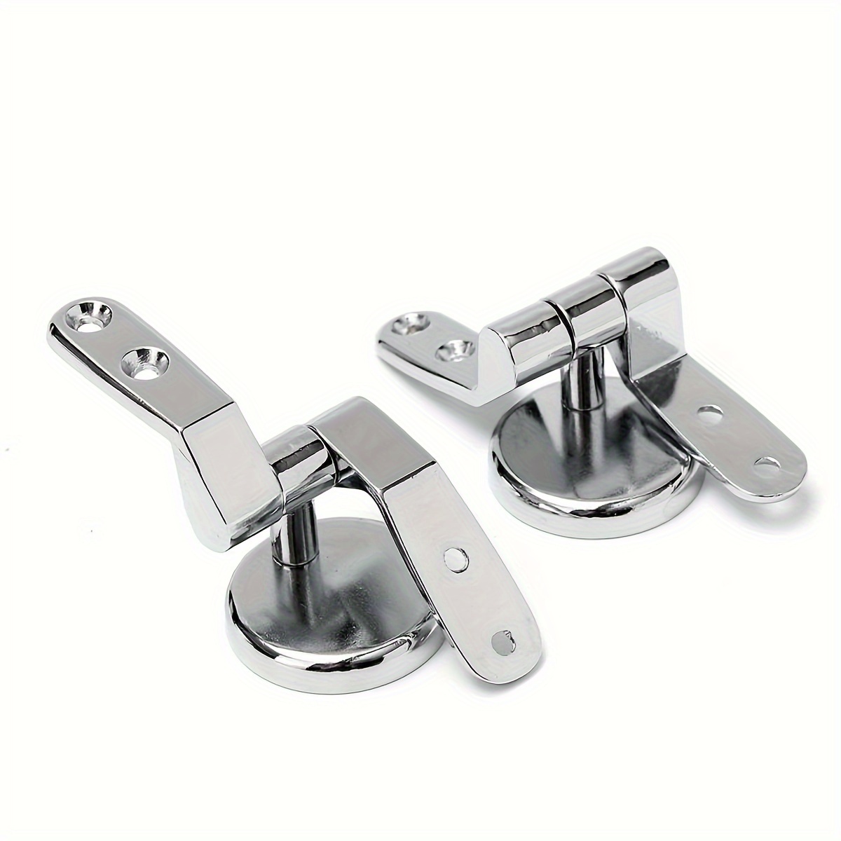 E-shop Klassische Zinklegierung Toiletten-Sitzscharniere mit Montagematerial - 1 Paar, Inklusive Schrauben & Muttern für Einfache Installation
