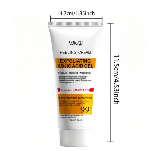 gel exfoliante con ácido kójico, y nicamida 99+ para todo tipo de piel, física con complejo de ácido kójico, para un uniforme y nicamida para manchas, gel purificador de poros para un radiante