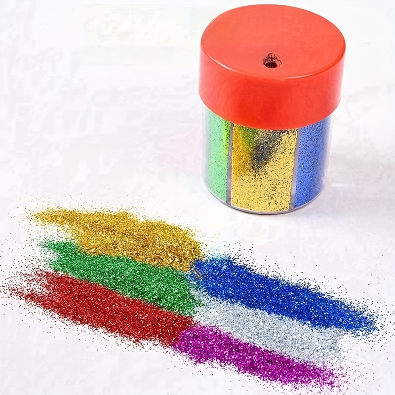 

Mélange d'époxy à paillettes de 6 couleurs pour de bijoux, aucune alimentation requise, bouteille en plastique, bricolage et décoration pour Noël, Halloween, faits à