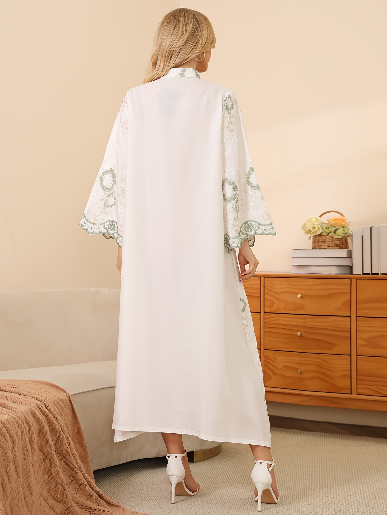 intricate multicolor embroidery arabian womens dress eid al - Temu Kuwait