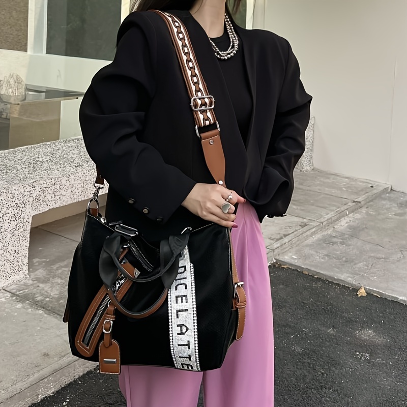 yuan shuanglan special vintage punk tote bag sparkling - Temu