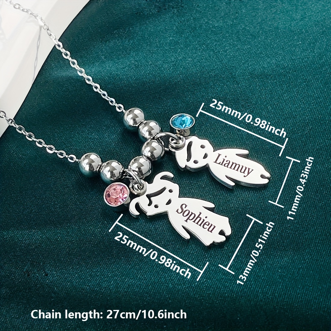 Personalized Engraved Name Necklace for Women