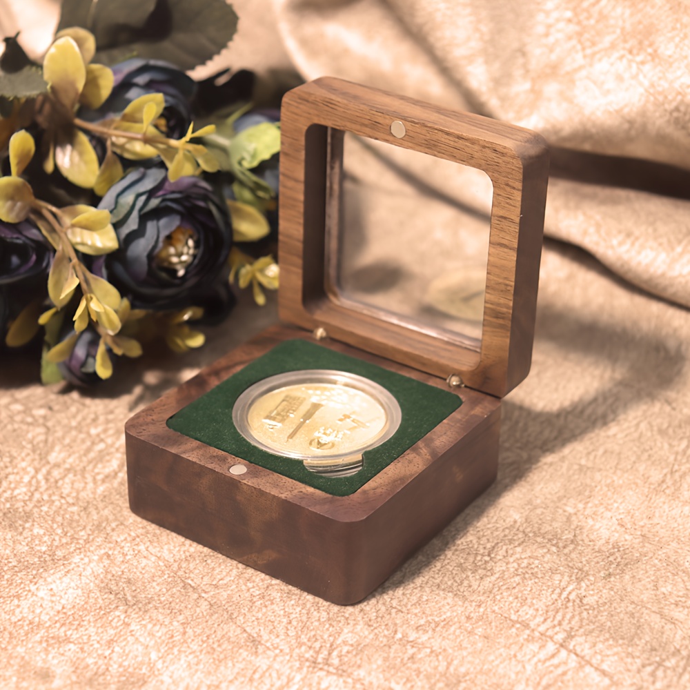 box badge box commemorative coin paper box medal   brooch collection box   storage commemorative banknote collection jewelry boxes