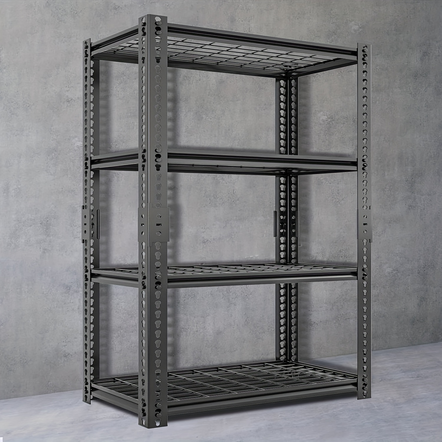 

Mophoto Garage Shelving, 63" Metal Garage Storage Shelves Heavy Duty Shelving Units And Storage, Adjustable 4 Tier Metal Shelving For Garage Shelves, Utility Shelf Rack, 63" H*32" W*16.1" D, 1 Pack