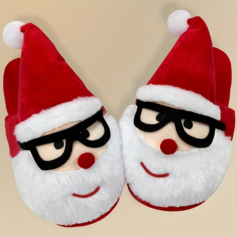 zapatillas papá noel pareja gafas zapatillas navidad Temu Uruguay