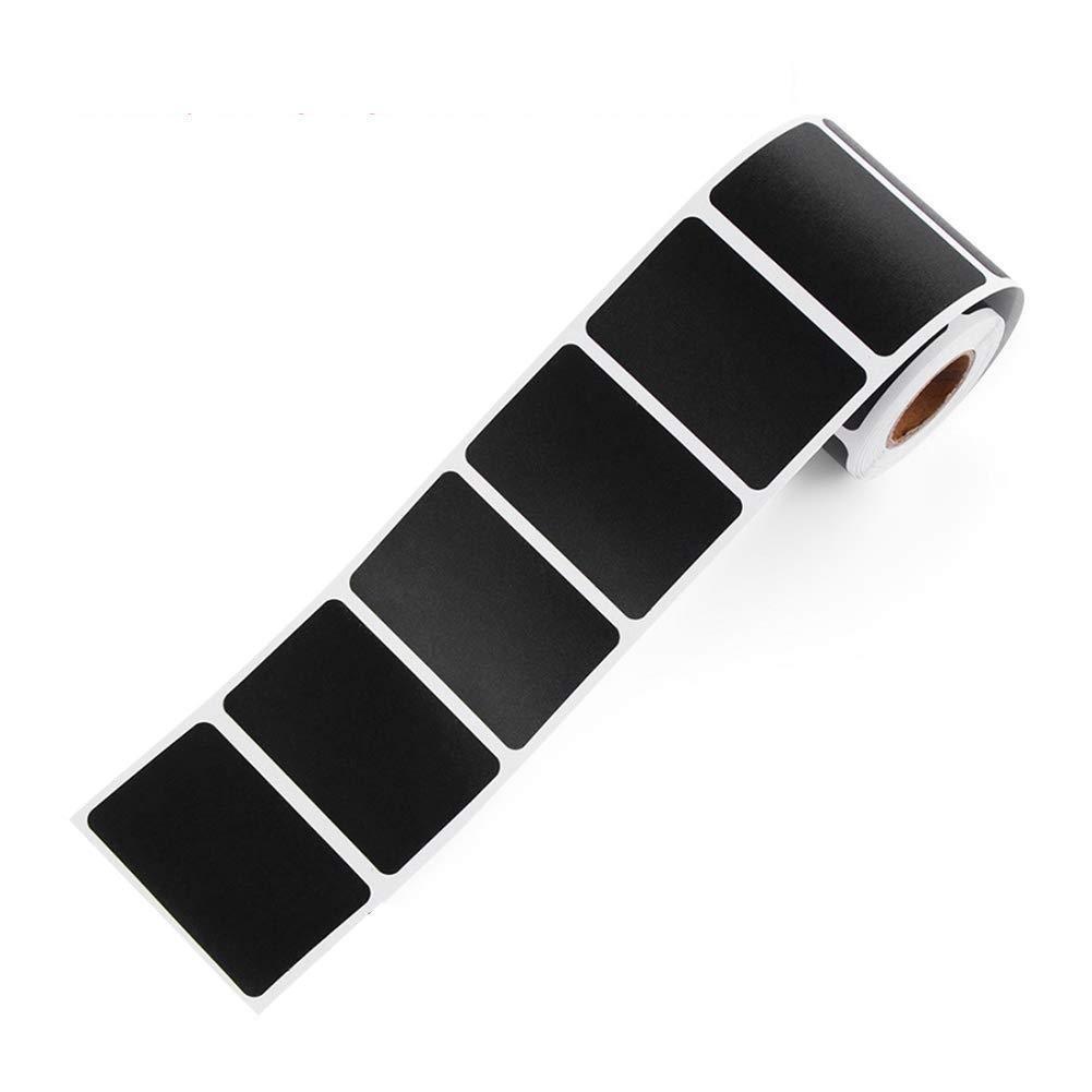 Image of 300pcs Of 1.38*2.17 Inch Black Chalkboard Sticker Labels For Home Kitchen Jar Labeling And Organization