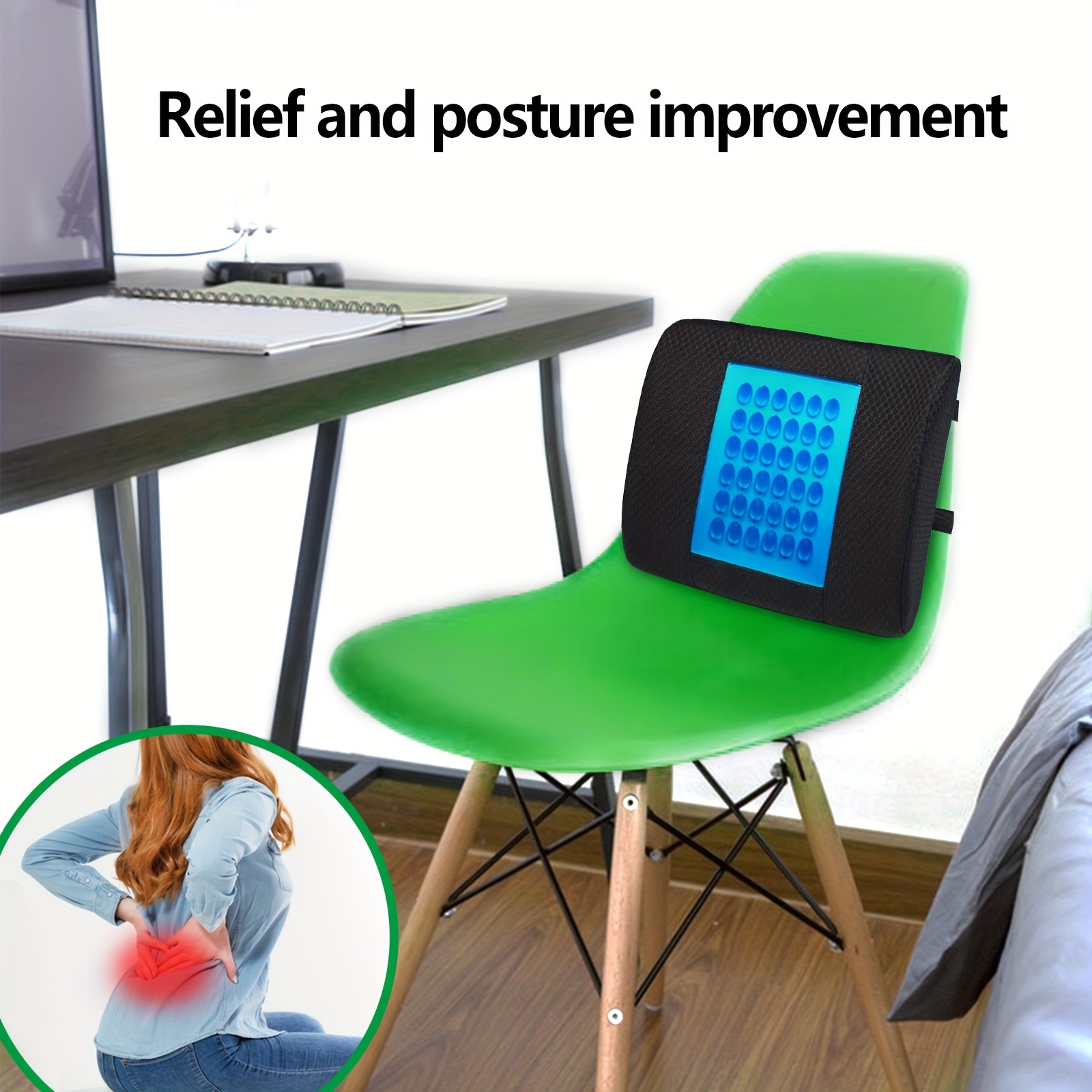 luxurious comfortable office chair cushion lumbar support relieving   the waist and back suitable for office chairs backrest chairs wooden chairs car airplane seats thoughtful gift Product details 6