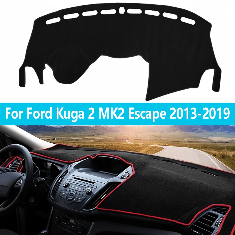 Armaturenbrett-Abdeckung Für Ford Kuga 2 / Escape (2013–2019) – Flanellstoff, Sonnenschutz, Rutschfest, Lasergeschnitten, Passgenau