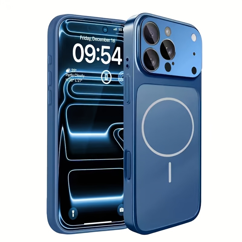 Phone Case: Shockproof Acrylic Phone Case Suitable For Iphone17 16 15 14 13 , Supports Wireless Charging, Large Window Glass Lens Film Protective Cover, With The 17 Series