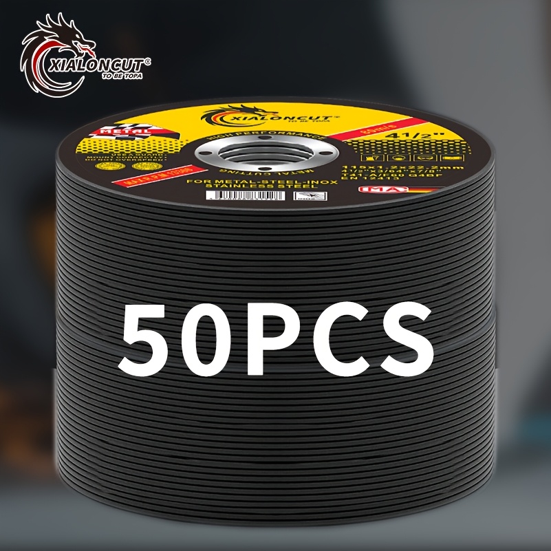 50pcs 4.5 Inch 115x1.2x22.2mm Ultra-thin Cutting Discs For Metal & - Durable, Long-lasting, Super , Ideal Trimming Tools