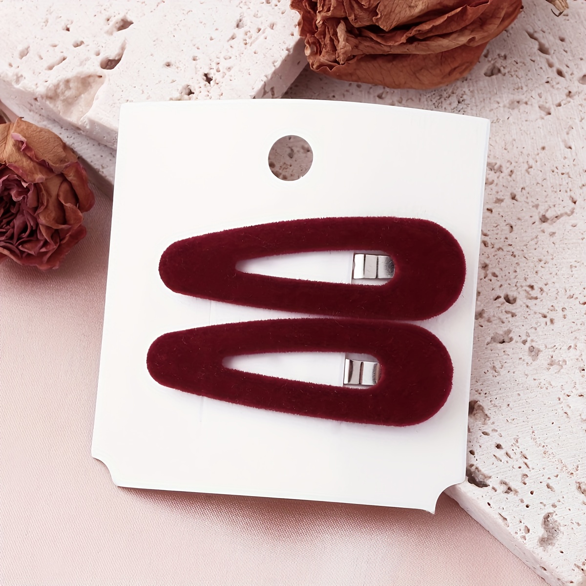 2 Vintage Minimalist Versatile Flocked Bb Clips, Bangs Clips, Side Hair Clips, Hair Accessories