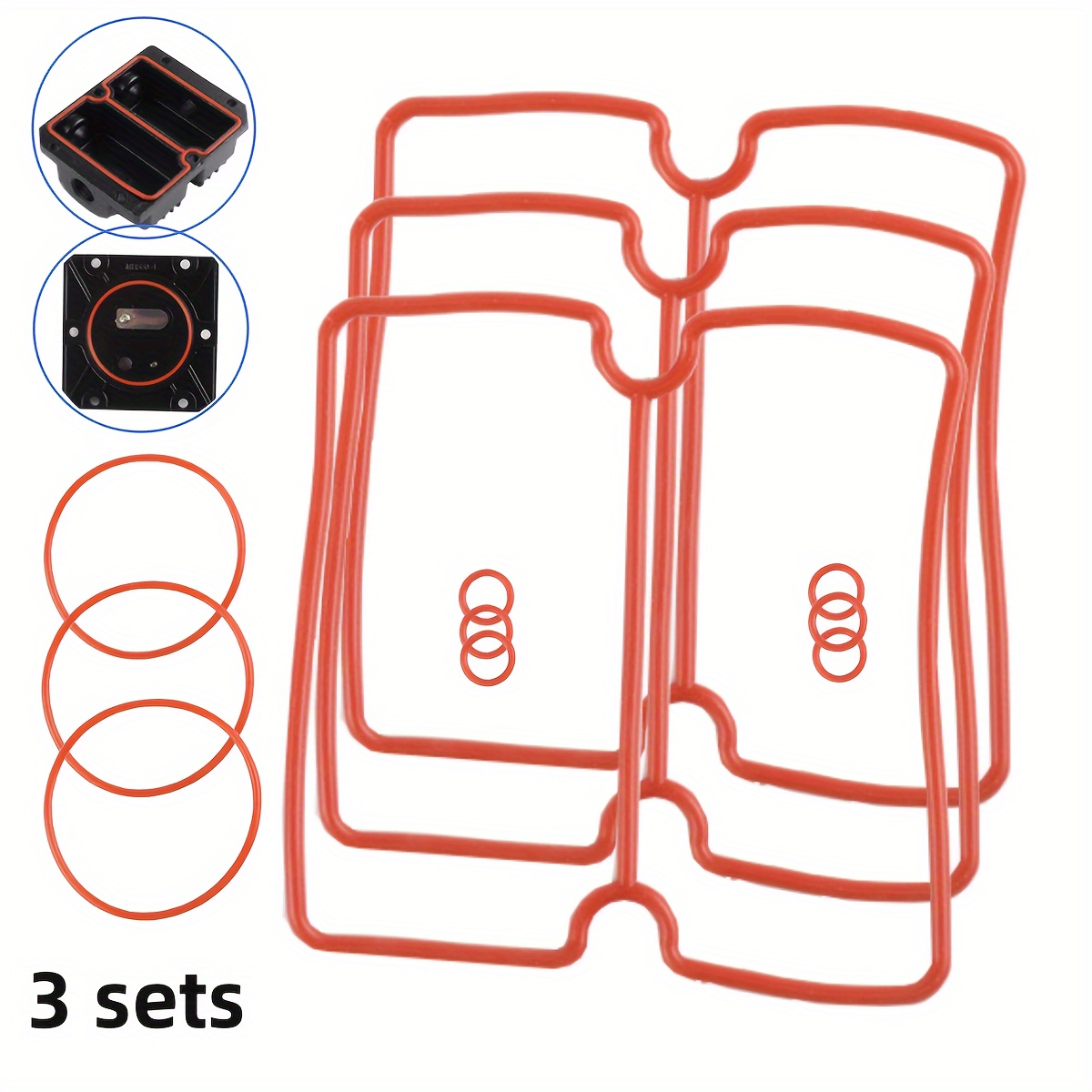 Testata Cilindro Compressore Aria - 2 Pezzi In Alluminio Per Raffreddamento 2.5/3P - Foto 5