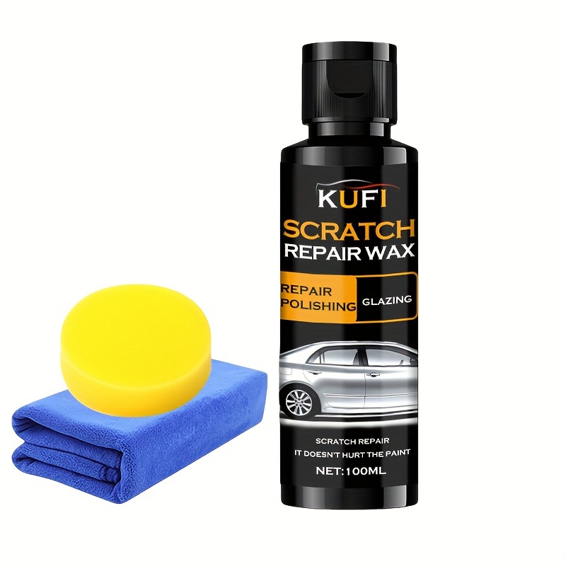 TEMU Automotive Scratch Repair Wax Kit, Polish And Wax Scratch Removal Repair Cream For All Vehicles - Plastic Surface Compatible