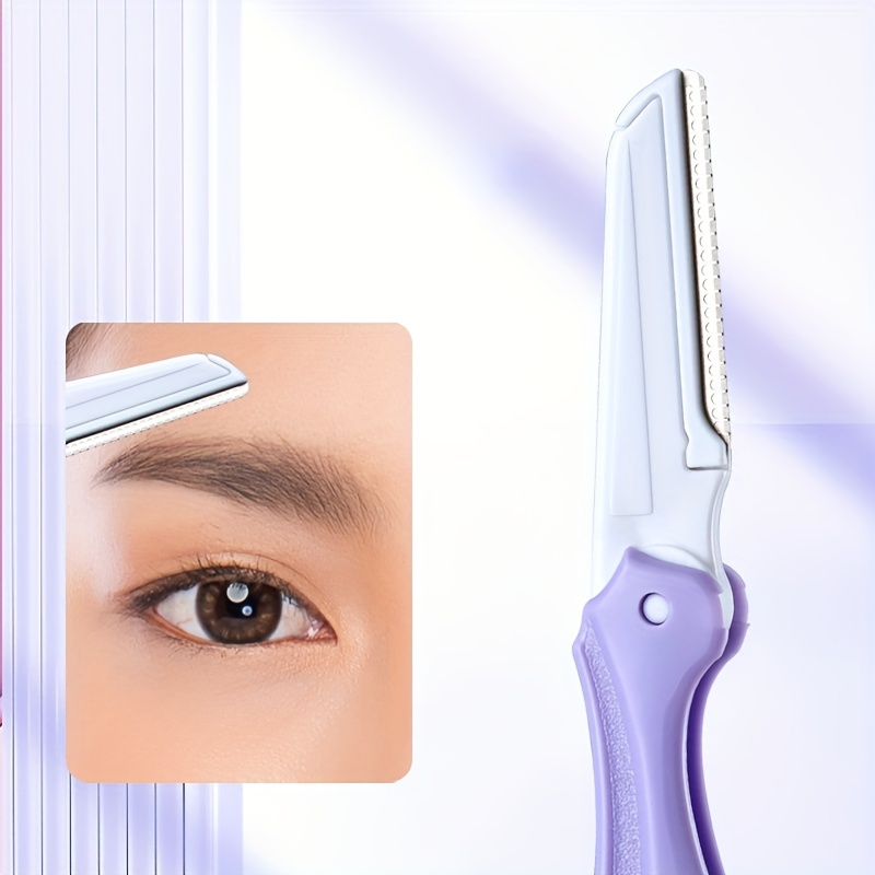 4-piece Eyebrow Trimmer Set - Metal Scissors, Ambidextrous Design ...