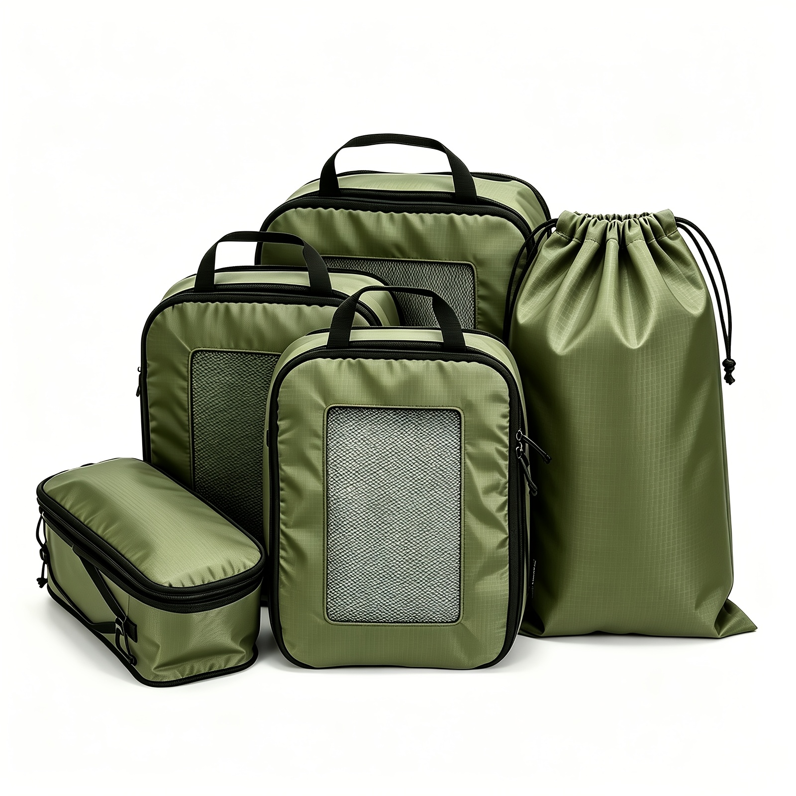 TEMU Compression Bags For Travel 6pcs Travel Packing Cubes Set Travel Storage Bags With Id Tag Luggage Packing Cubes Lightweight Storage Bags Travel