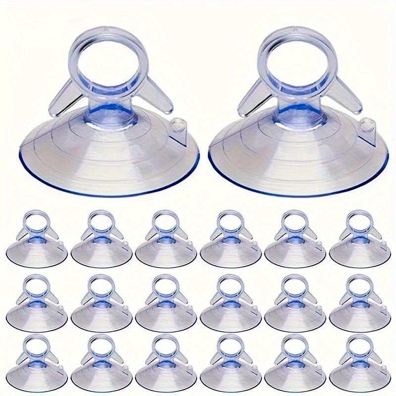 

12/30pcs Pvc Suction Cup With Hook For Car Windshield Visor, Glass Windows, Tiles, Kitchen, Bathroom, Mirror, Shower Wall, Car Window, Office Hanging Accessories