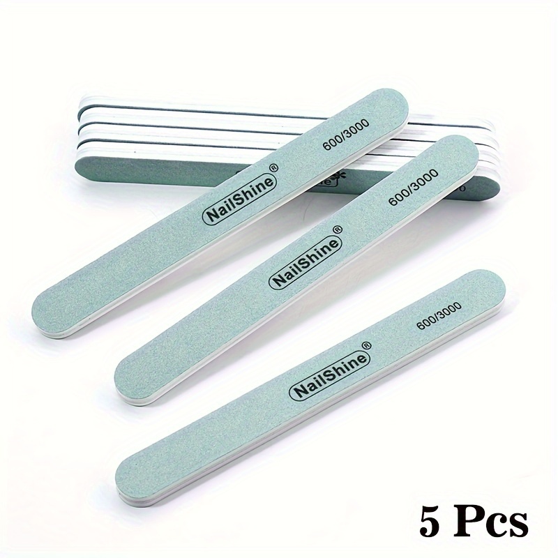 5pcs/batch Nail Buffer Block Polishing Kit For Real Nails, Acrylic False Nails, Buffing And Polishing Agent, Nail Buffer, Nail File, Nail Smoother, 300/6000 Grit