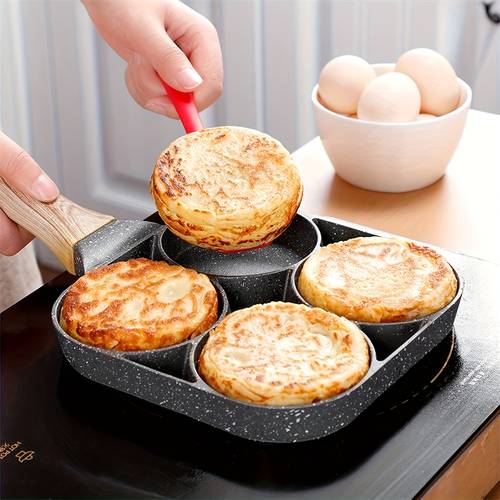 4 cup non stick egg frying pan healthy aluminum egg frying pan breakfast egg frying pan suitable for eggs and pancakes compatible with gas stoves and induction cookers