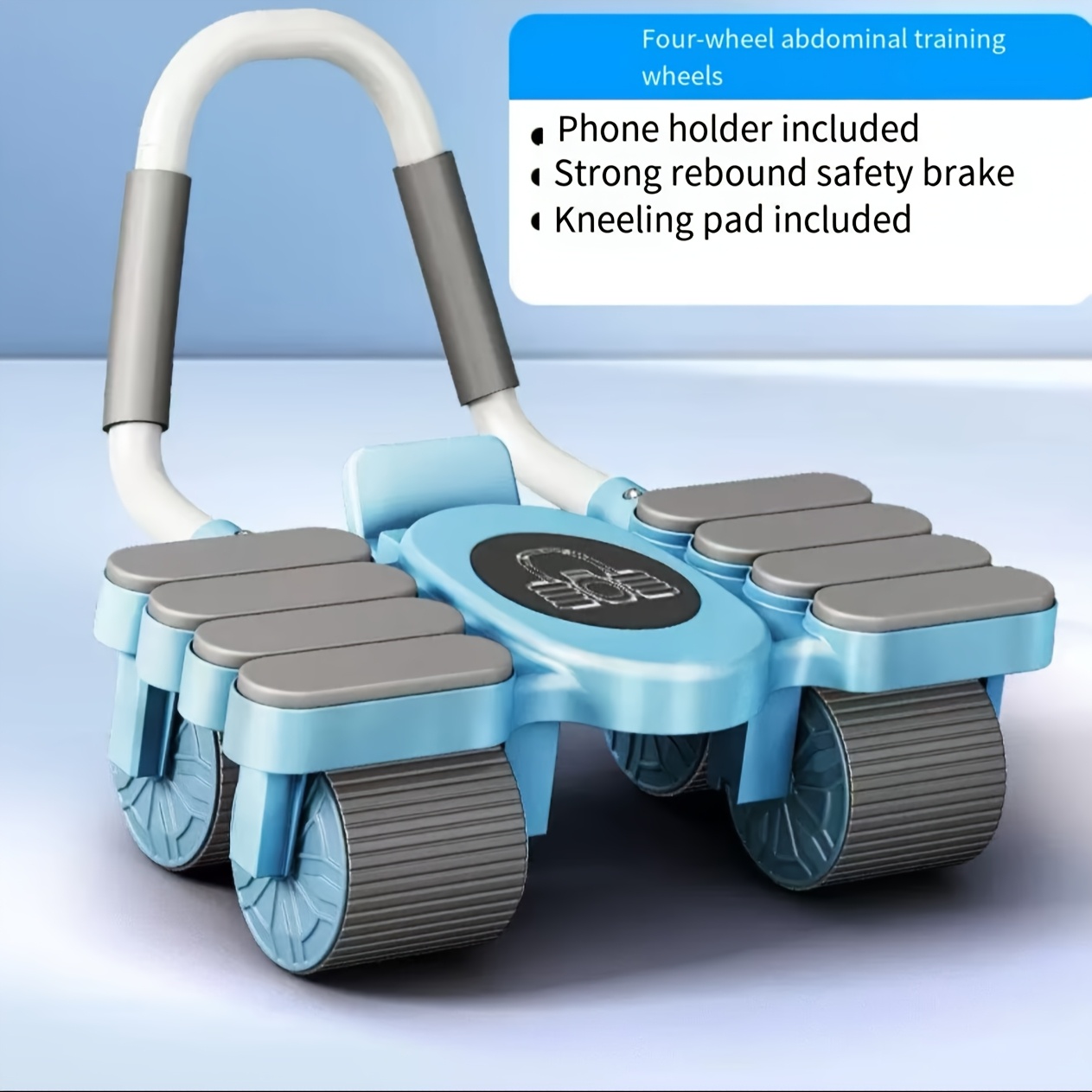 New Six Wheeled SModel Eight-Elbow Ab Roller, Automatic Rebound Abdominal Muscle Exercise Device For Slimming And Toning At Home Fitness Equipment.