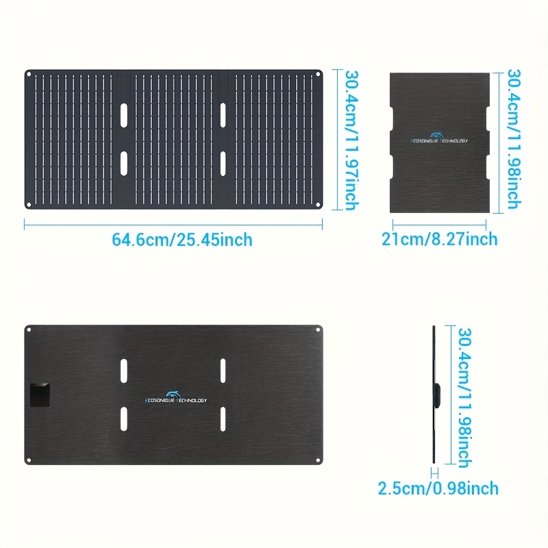 30w portable folding solar panel charger dual usb a usb c high single crystal silicon removable photovoltaic module solar powered charging for phones devices details 1