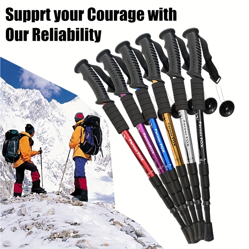 lightweight outdoor trekking pole with four adjustable   and anti   essential for hiking