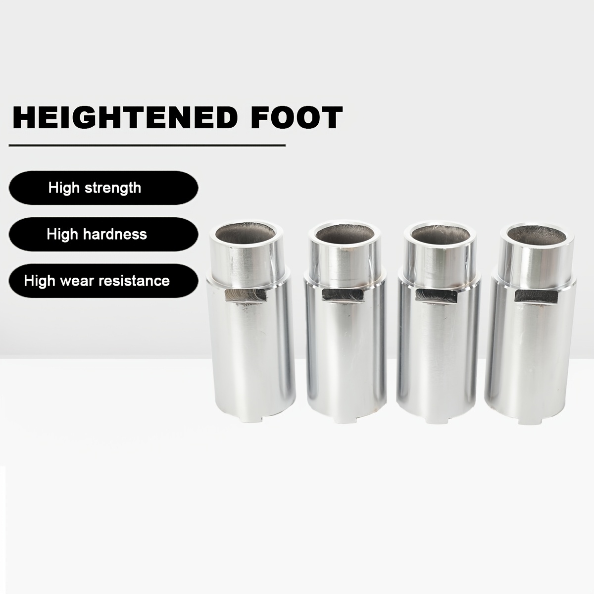 Image of 4pcs Set Of 100mm Extension Columns For Car Lifts, Lift Height Extension, Height-adjustable Legs, Extension Columns