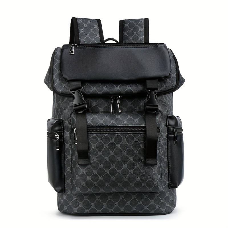 Stylish Unisex Large Capacity Backpack | Lightweight PU with Multiple Compartments, Adjustable Straps, Tablet Sleeve & Mesh Bottom for Travel, School, and Outdoor Activities | Contemporary Backpack | Secure Zipper Closure, For Teenager - Image 6
