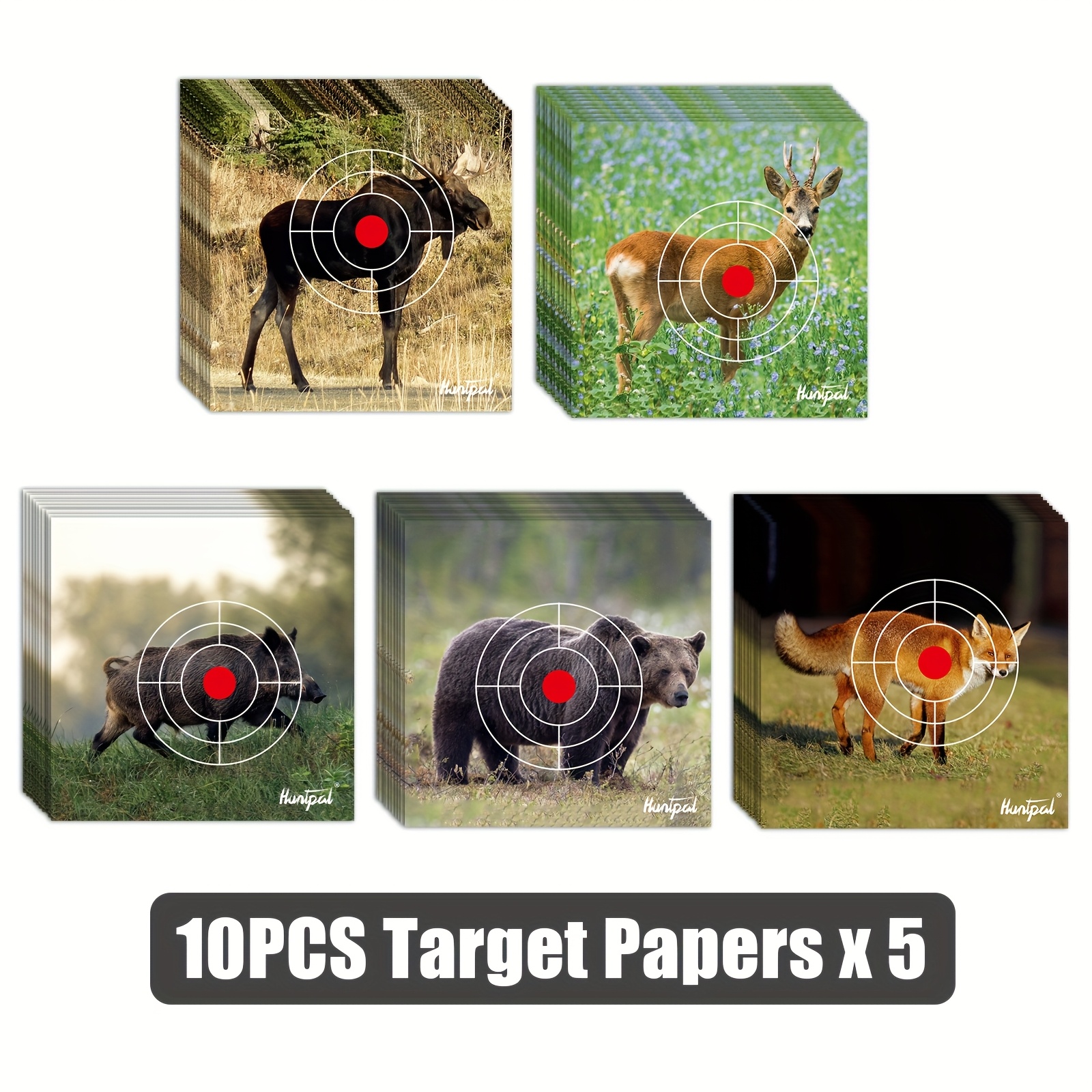 Shooting Animal Paper 50pcs Realistic Animal Shooting Targets With Trap For Hunting Game Practice