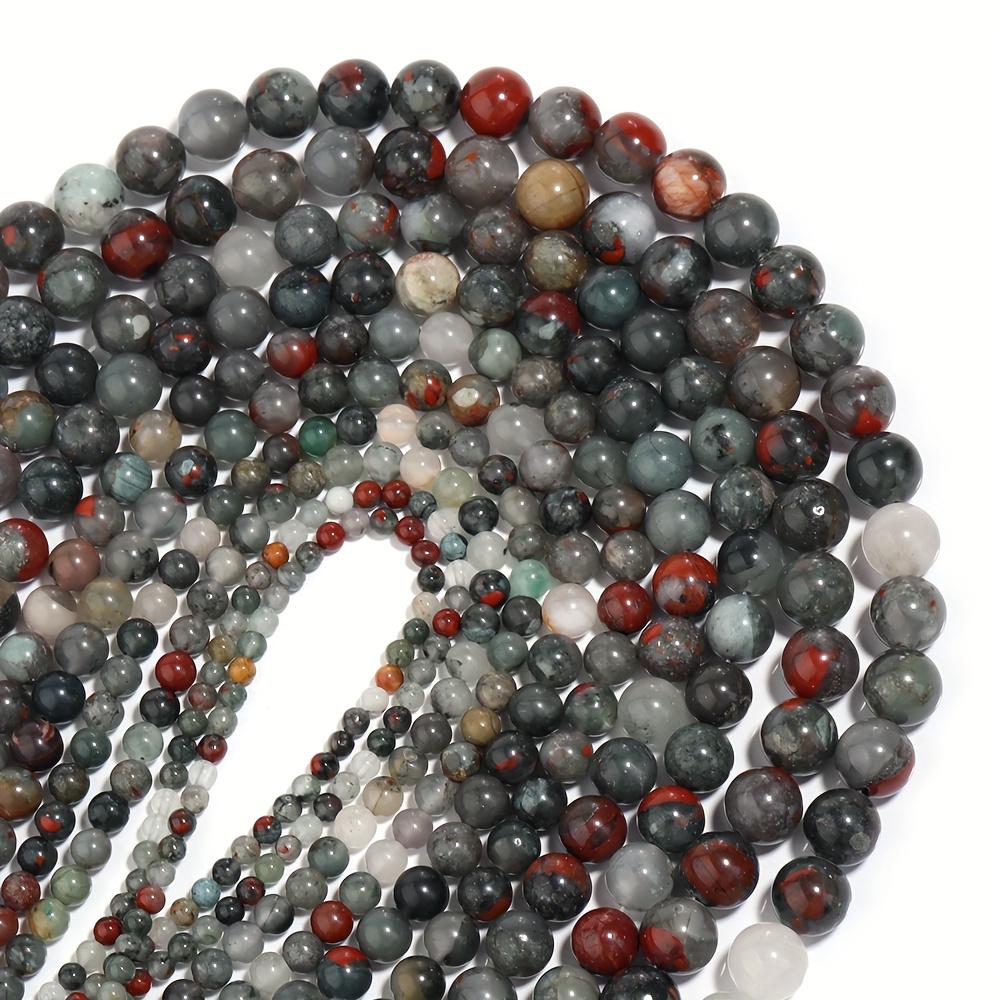 

1 String Of 4/6/8/10mm High-quality Natural Stone Beads African Round Loose Beads Used For Jewelry Making Diy Fashion Bracelet Necklace Gift Making