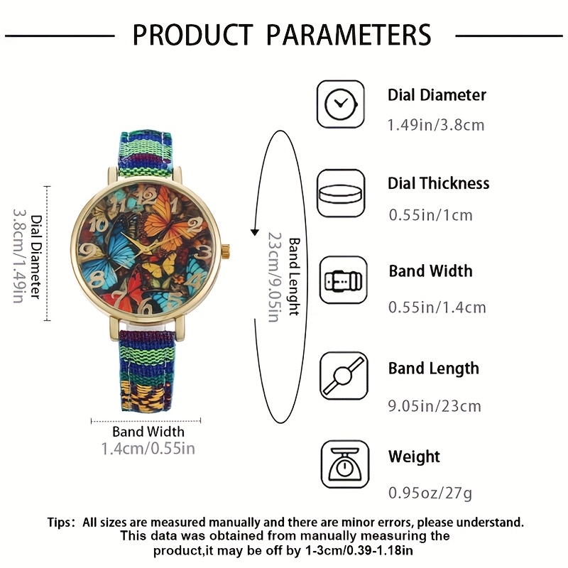 Ladies' Watch, Fashionable Vintage Style with an Old-money Ethnic Flair, Nylon Strap, an Elegant Must-have for Women, Making You the Center of Attention, the Perfect Gift for Your Girlfriend