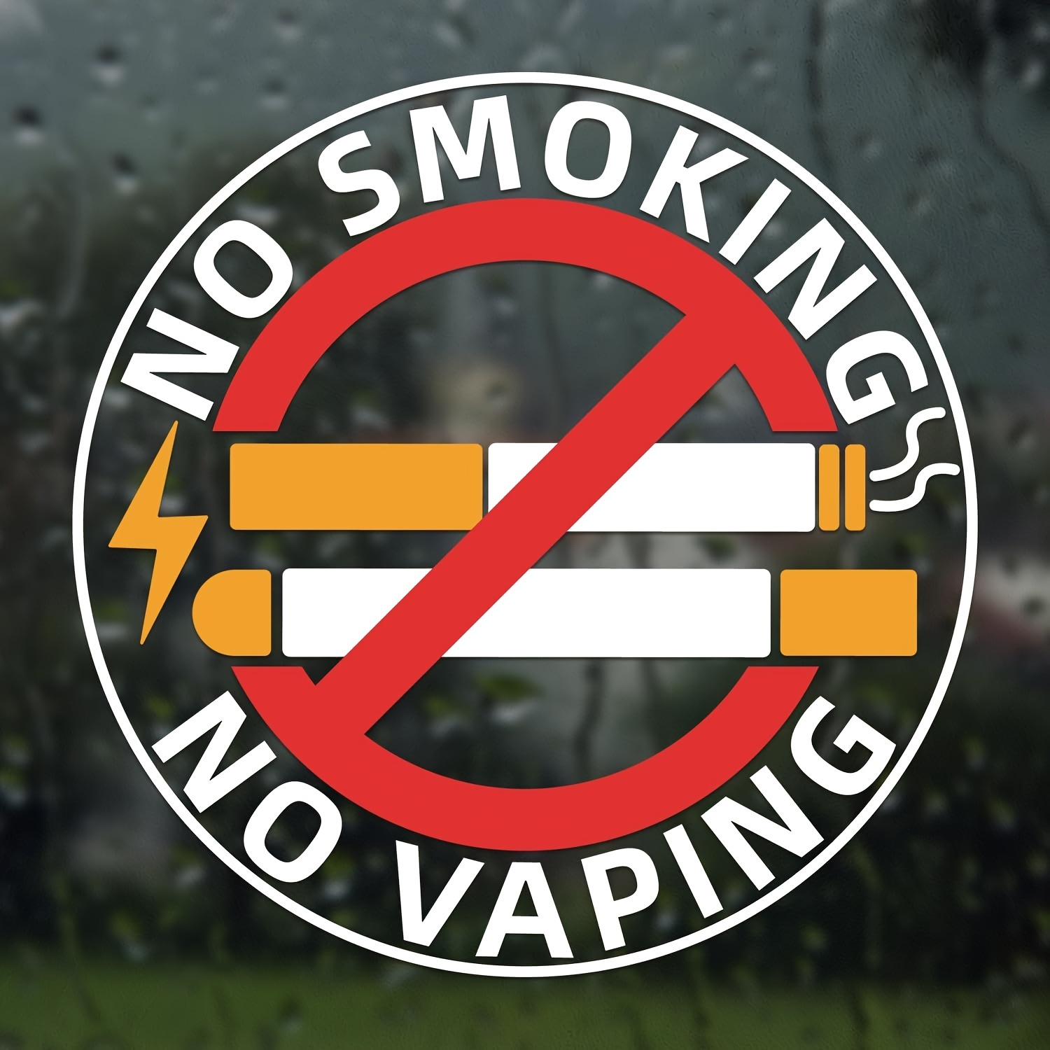 

4pcs 6x6" No Smoking & Signs - Waterproof Vinyl Decals For Business, Office, Restaurants, Home, Car, School, Hotel - Indoor/outdoor Use