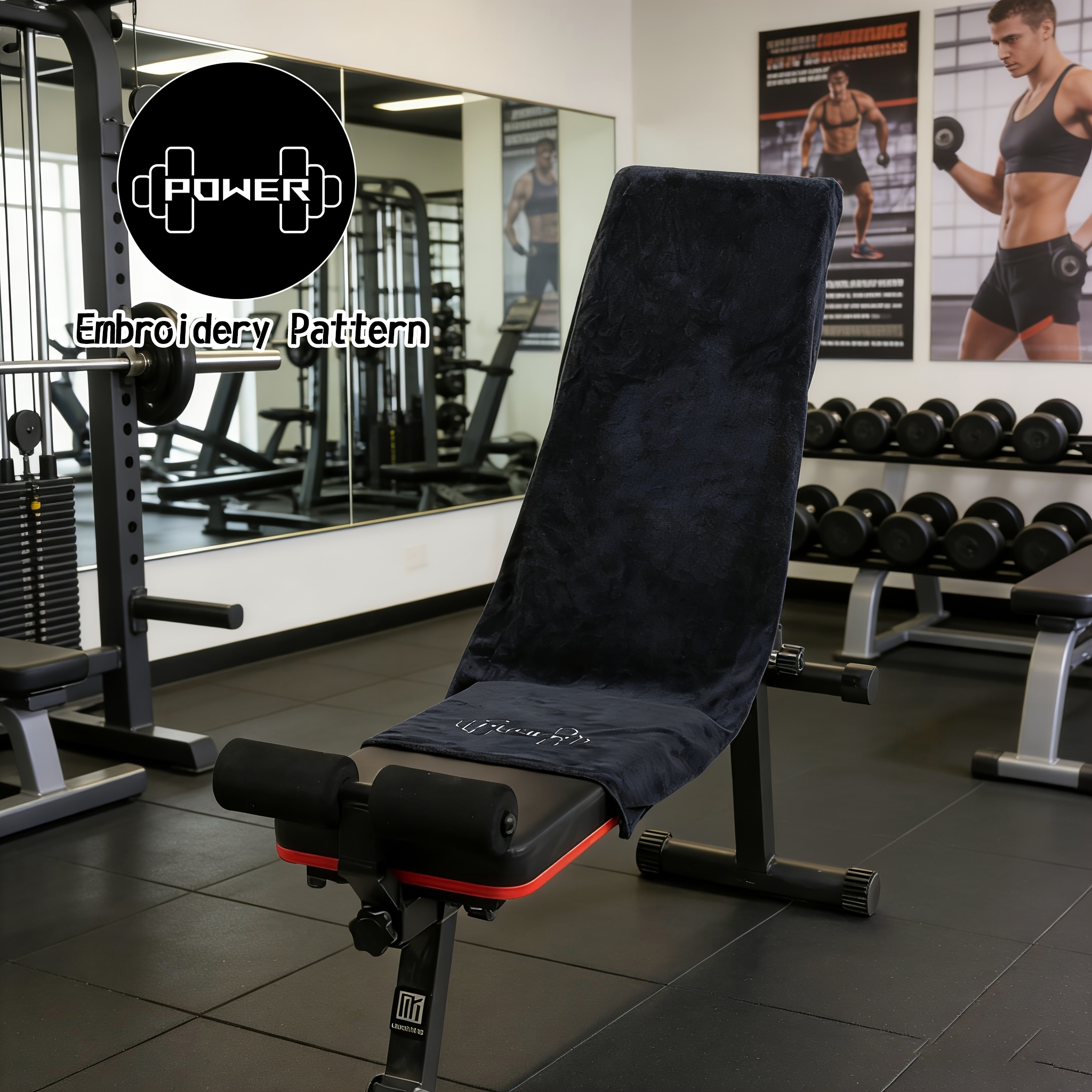 E-shop 1er-Pack Octobernoover Extra Große Sportmatte Handtuch Kompatibel für Fitnessstudio, Spa – Schnelltrocknendes Mikrofaser mit Diskreter Tasche,