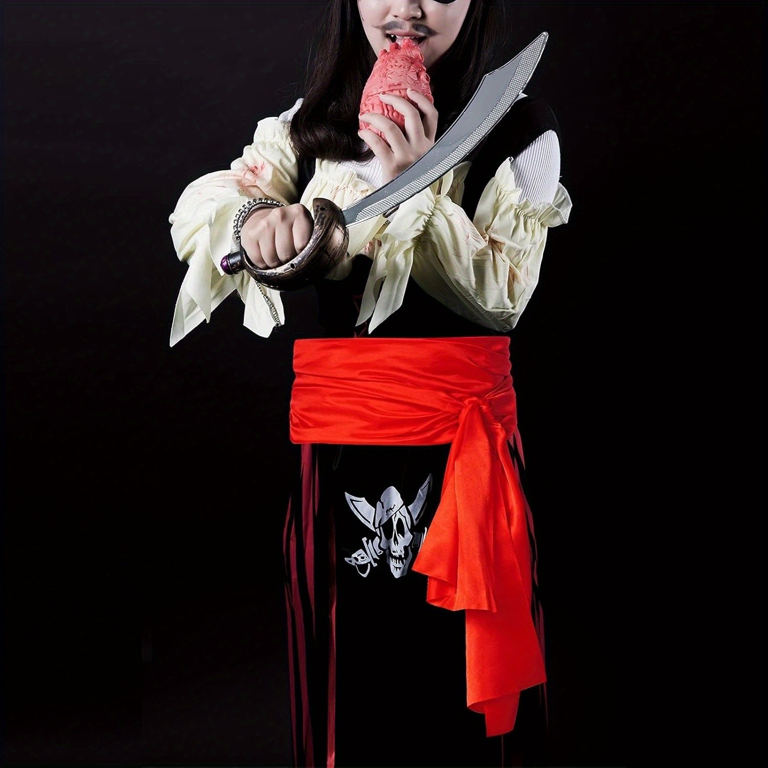 red pirate sash belt waist scarf medieval renaissance Temu Canada