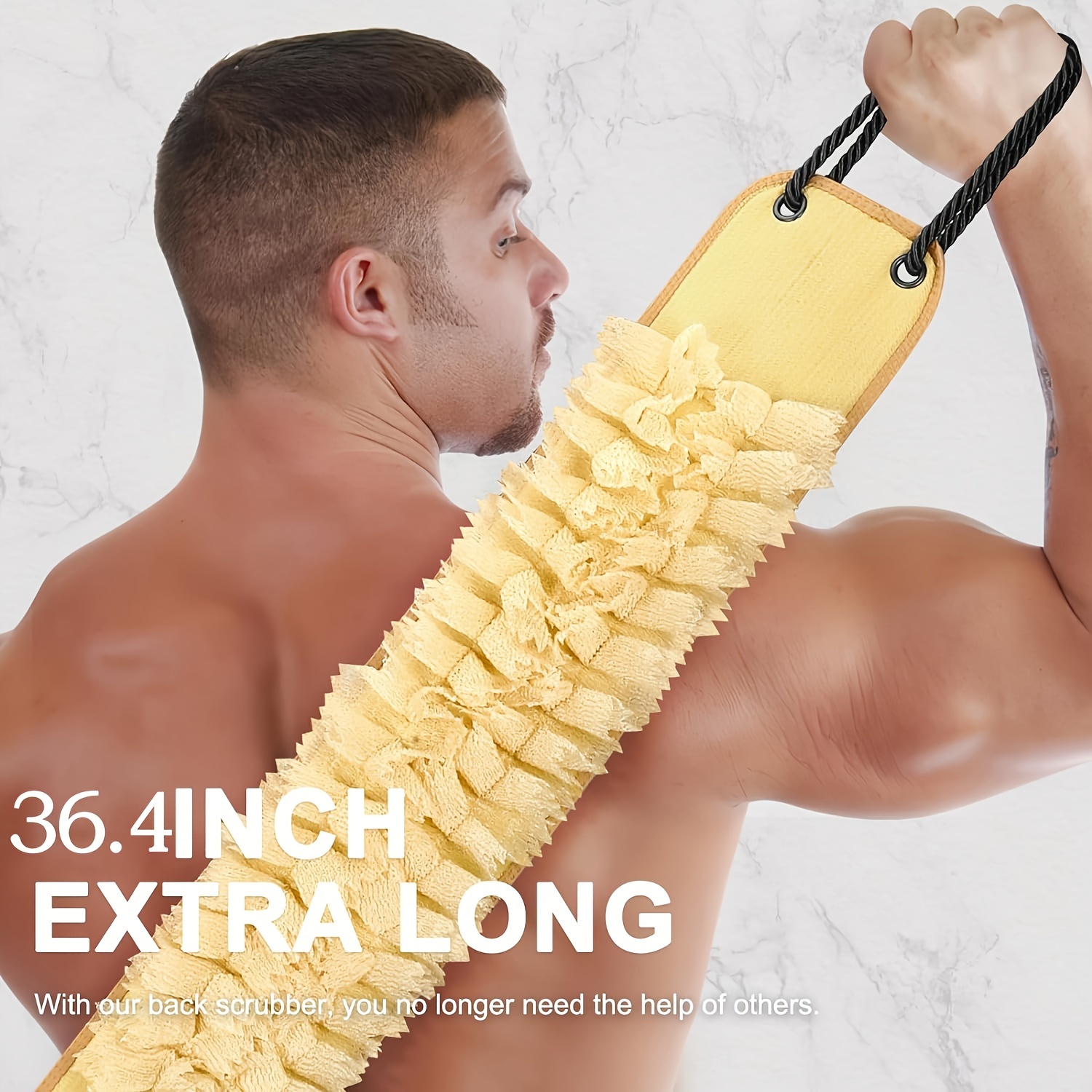 Double-Sided Men's Exfoliating Back Scrubber