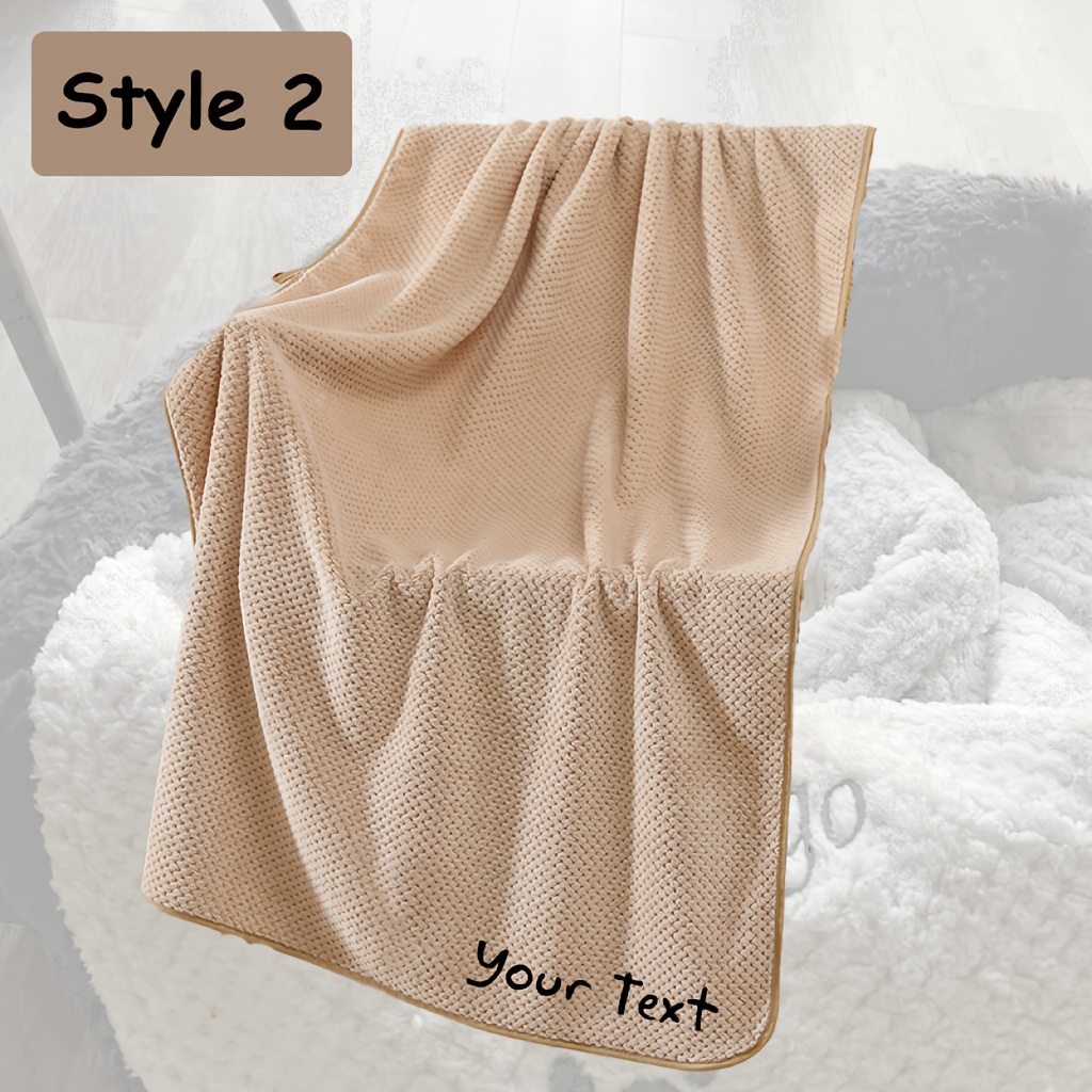 TEMU Personalised, Embroidered Dog/cat Puppy/kitten/pet Soft Waffle Blanket,personalised Pet Blanket, Personalised Dog Blanket, Personalised Puppy