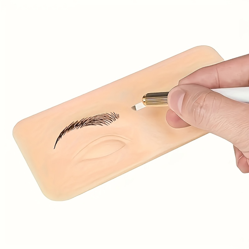 

Peau d'Entraînement en Silicone pour Sourcils - Design 3D -Sourcil & Paupière, Outil d'Entraînement Idéal pour Débutants, Parfum, Autocollants d'Entraînement pour Tatouage des Paupières