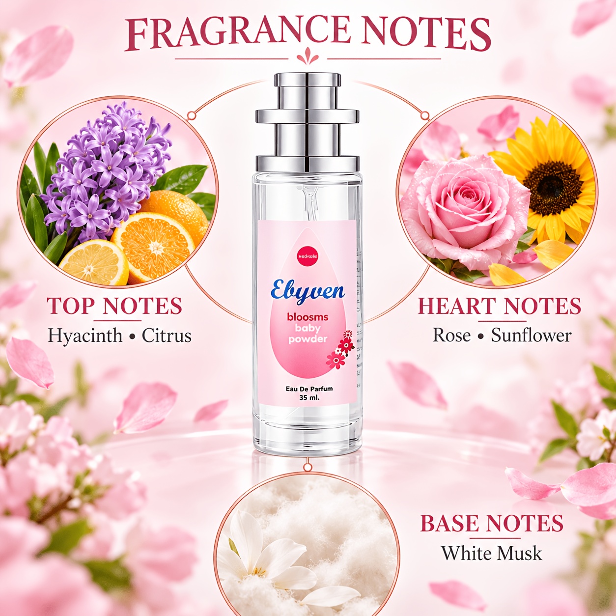 Image of 35ml/1.18oz Pink Eau De Toilette Spray For Women, Rose And Fragrance Notes, Compact Elegant Perfume Bottle, Women's Fragrance For Daily Use, Office, Party And Dating, Birthday And Festival Gift