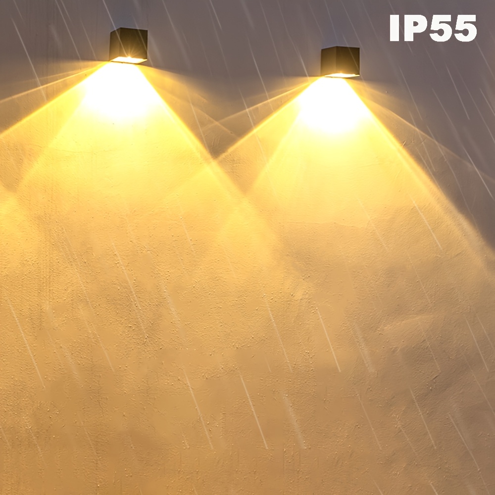 Upgraded Solar Wall Light with Adjustable Lighting Modes